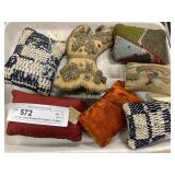 Vintage Glass Beaded Pin Cushion, Crafted Pin