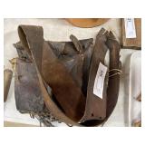 (3) Early Leather Muzzle Loading Shoulder Bags