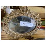 Early Metal Dresser Mirror