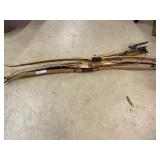Vtg. Fishing Rods & Recurved Bows