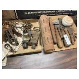 Early Iron Hooks, Hatchet Heads, Barrel Taps,