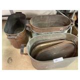 (4) Copper & Tin Wash Boilers