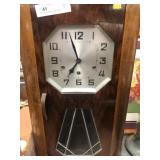 Mid Century Walnut Cased Clock