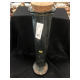 Cylindrical Form Glass Canister