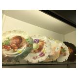5 Bavarian and Limoge Decorative Plates
