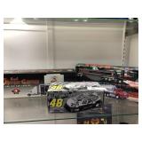 3 Truck Banks and Jimmy Johnson Race Car