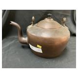 Early Dovetail Gooseneck Copper Tea Kettle
