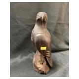 Carved Wood Bird of Prey
