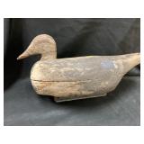 Early Carved Wood Duck Decoy