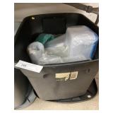 Tote of New and Used Tupperware