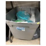 Tote of New and Used Tupperware