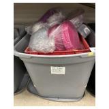 Tote of New and Used Tupperware