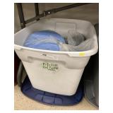 Tote of New and Used Tupperware