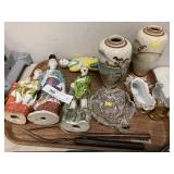 Porcelain Figurines, Vases, Flesh Forks