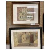 2 Signed Watts Pencil Sketches