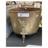 Copper Banded Waste Can