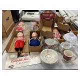 6 Rubber Body Campbell Soup Dolls
