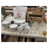 Assorted Corningware, Tumblers, Mugs, Glassware