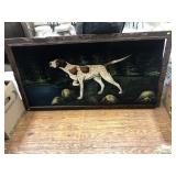 Velvet Painting of Pointer Dog