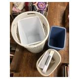 Laundry Basket and Waste Cans