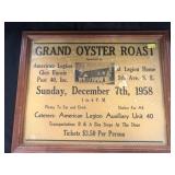 Framed American Legion Advertisement