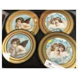 4 Angel Decorated Flu Covers