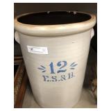 12 Gallon Straight Side Storage Crock