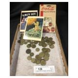 Tokens, Coca Cola Magnet, and Postcard