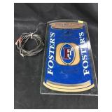 Lighted Glass Beer Advertisement