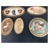 5 Late 19th Century Cupid Portraits