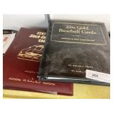 2 Binders of Gold Plated Trading Cards