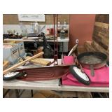 2 Vintage Scooters, Aluminum Pan