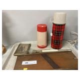 Thermoses, Saw Board, Egg Beater