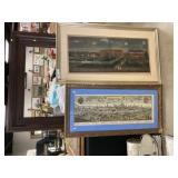 Framed Map, Print, and Large Frame