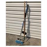 Rake, Scrub Brush, Broom