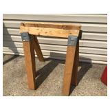(2) Wooden Saw Horses
