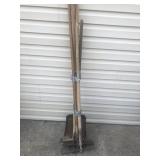 Flat Shovel, Dirt Shovel, Stone Rakes