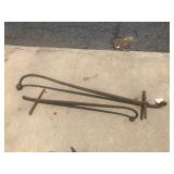 (2) Primitive Pump Jack Handles