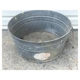 24" Galvanized Wash Tub