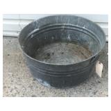 24"dia Galvanized Wash Tub