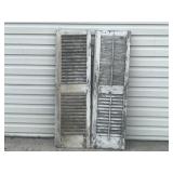 (4) Vtg. Louvred Wooden Shutters