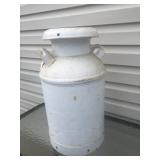 White Painted Milk Can