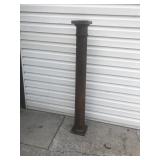 Early Grain Painted Wooden Post