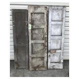 3 Early Wooden Shutters