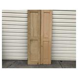 (2) Early Paneled Shutters