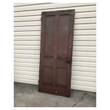 Vtg. Wood Paneled Door