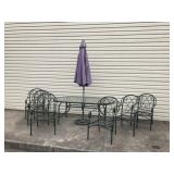 Metal 8pc. Patio Set