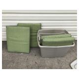 (4) Outdoor Seat Cushions