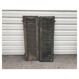 Vtg. Wood Shutters