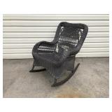 Repainted Vintage Wicker Rocking Chair
